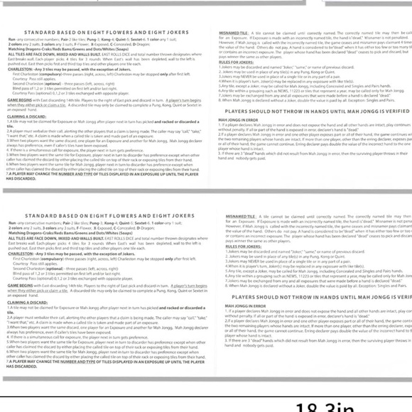 Set of Two National Mah Jongg Cards 2025 - Picture 6 of 6